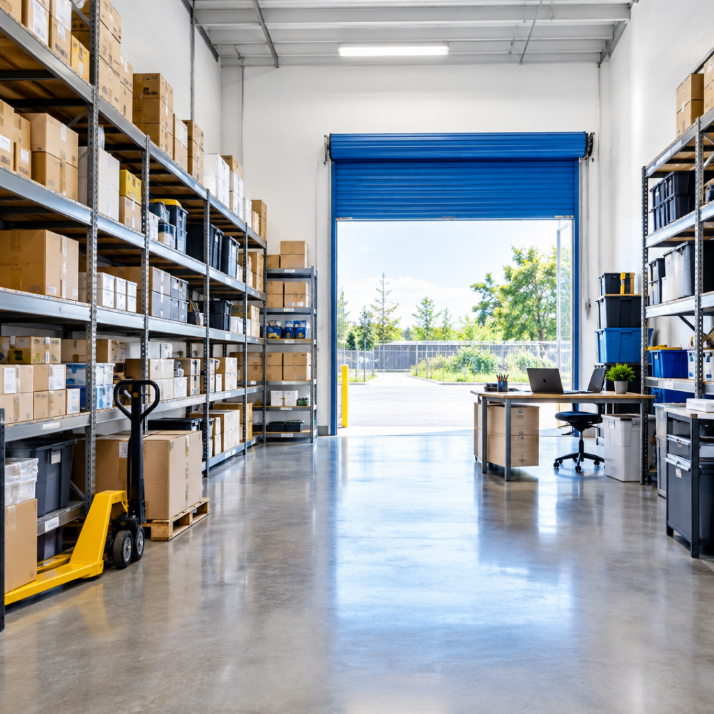 SK Business Storage Clean 2 - Organized Inventory Interior